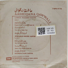 Nurjahan Begum Jaipuri, Shaheda Bano Jaipuri - Aashiqana Qawwali (45-RPM)