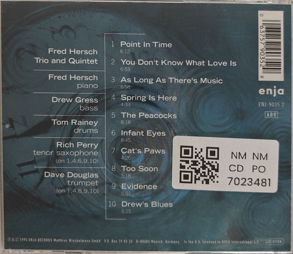 Fred Hersch - Point in Time (CD)