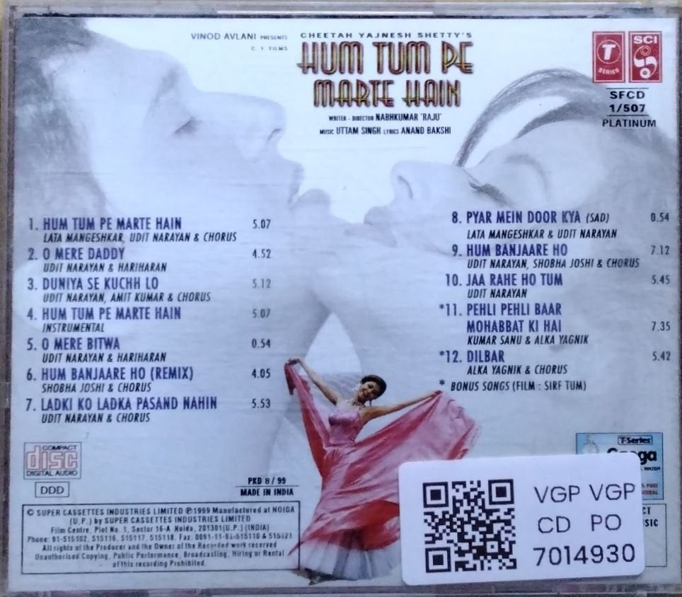 Uttam Singh - Hum Tum Pe Marte Hain (CD)