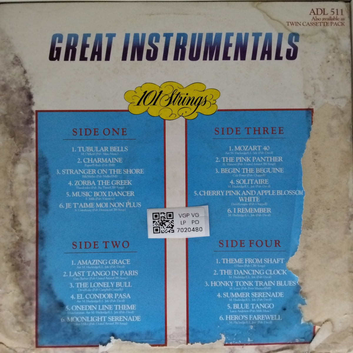 101 Strings - Great Instrumentals (Vinyl) (2)