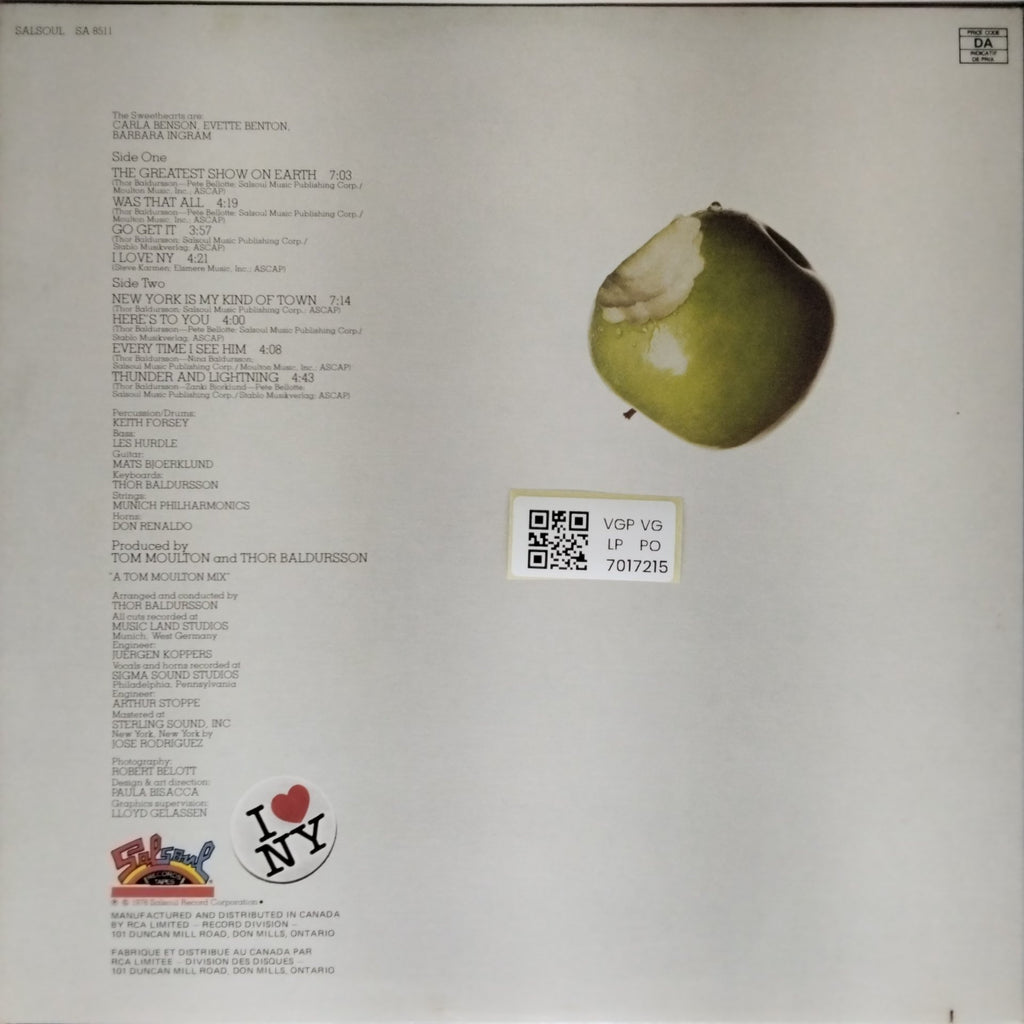 Metropolis featuring The Sweethearts - The Greatest Show on Earth (Vinyl)