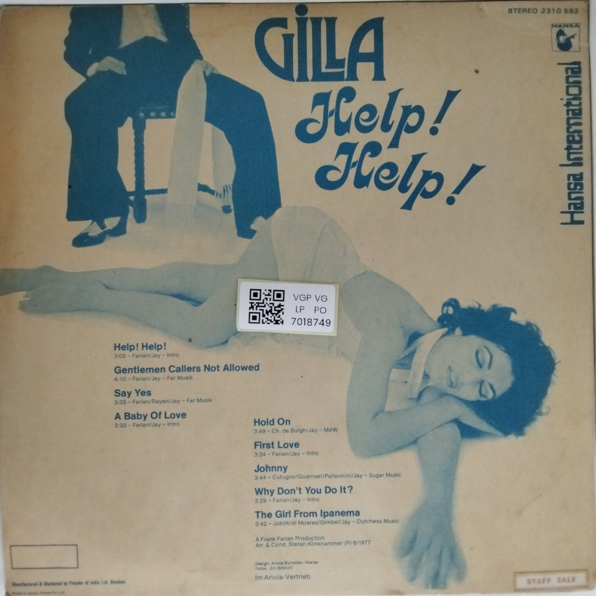 Gilla - Help! Help! (Vinyl)