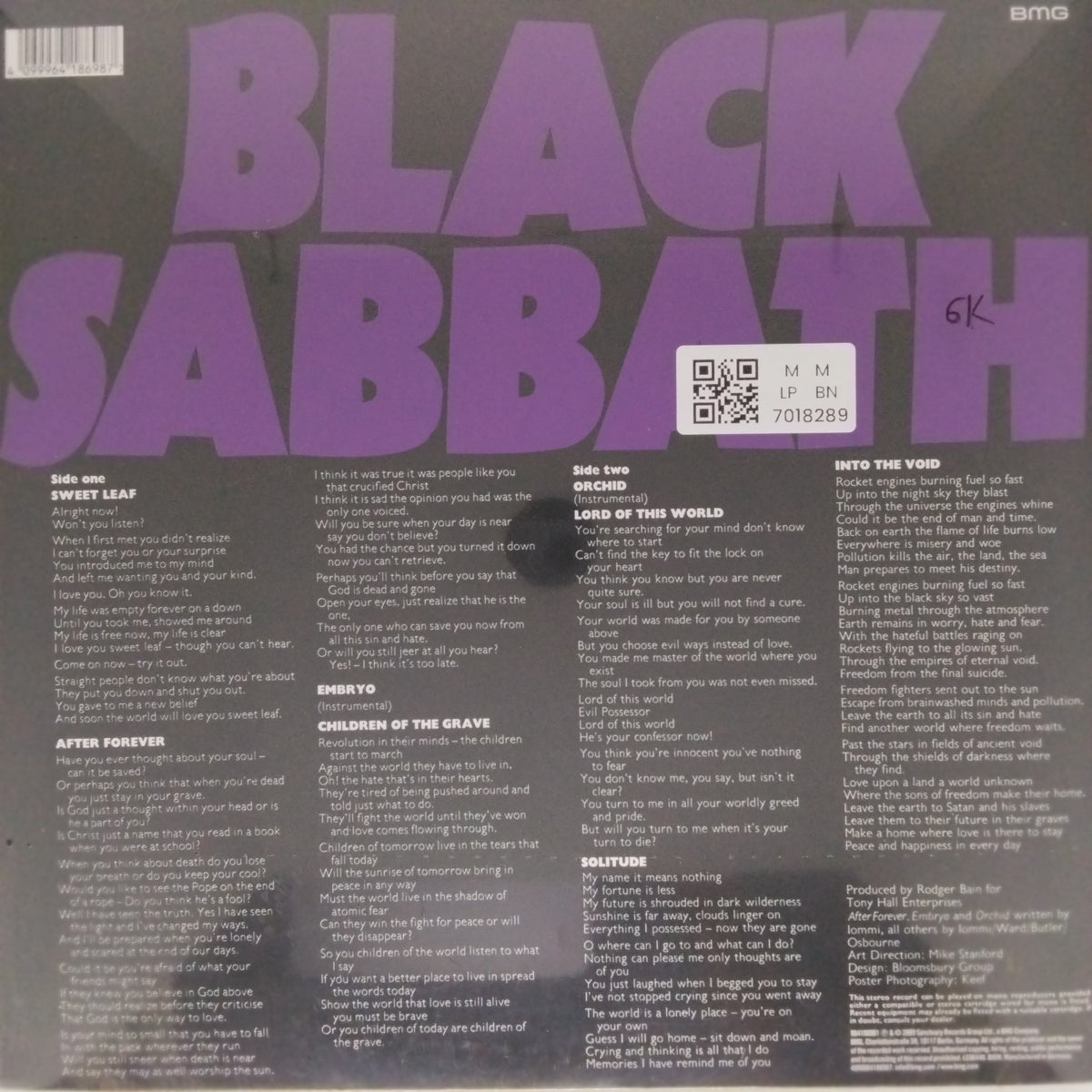 Black Sabbath - Master of Reality (Vinyl)
