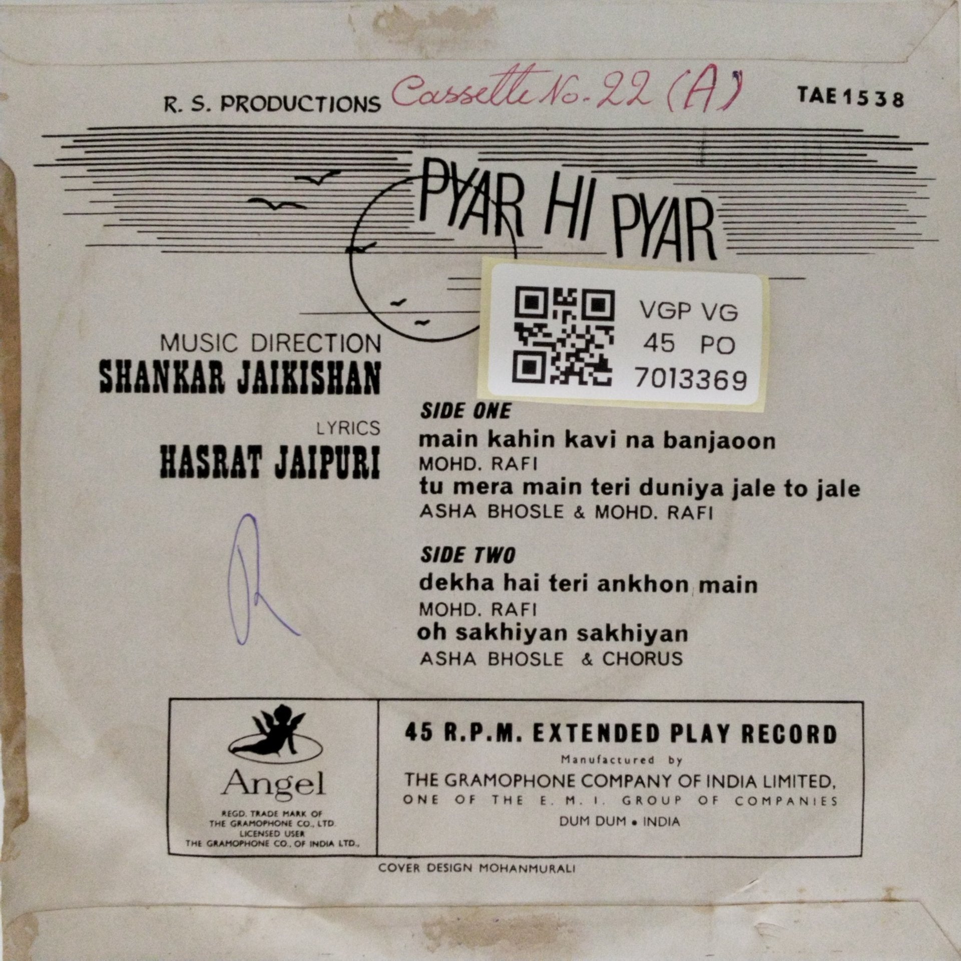Shankar Jaikishan - Pyar Hi Pyar (45-RPM)