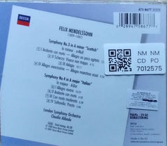 Felix Mendelssohn, London Symphony Orchestra, Claudio Abbado - Mendelssohn - Scotch Symphony, Italian Symphony (CD)