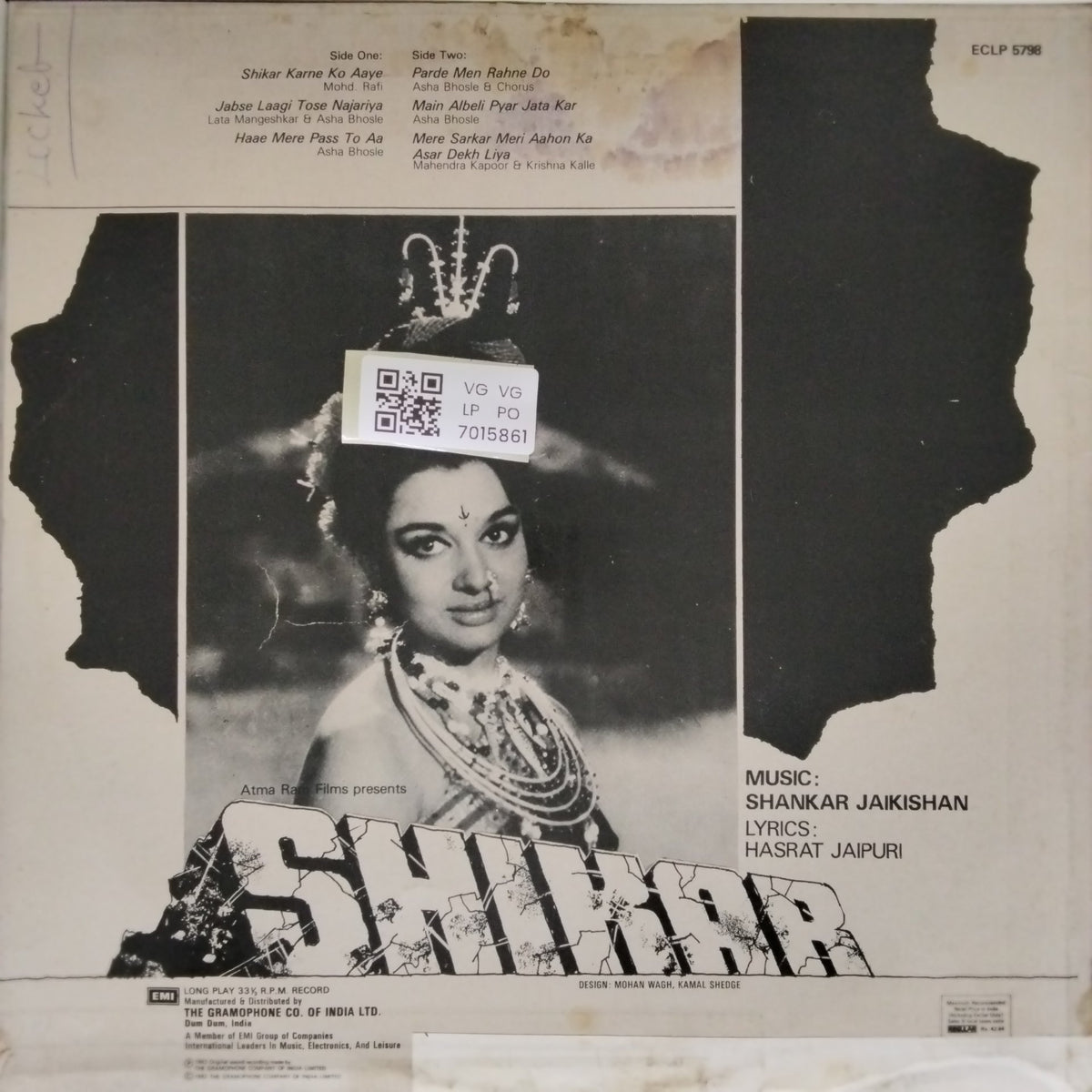 Shankar Jaikishan - Shikar (Vinyl)