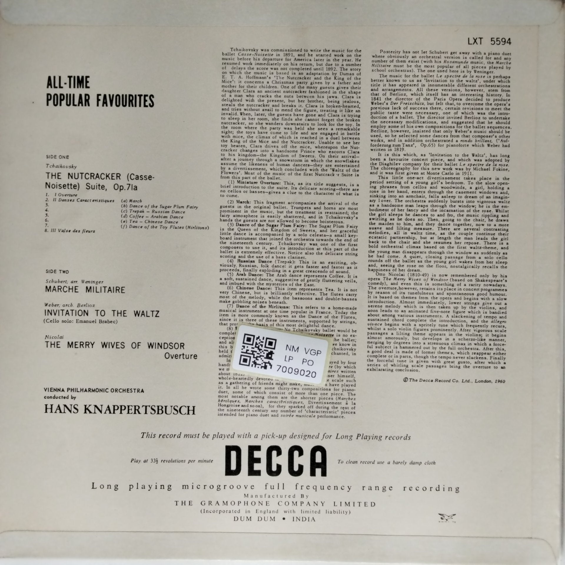 Hans Knappertsbusch, Vienna Philharmonic Orchestra - All-Time Popular Favourites (Vinyl)