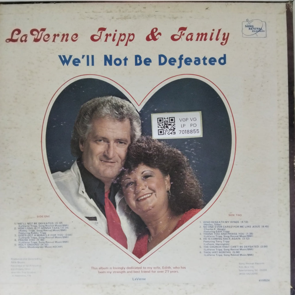 LaVerne Tripp & Family - We'll Not Be Defeated (Vinyl)