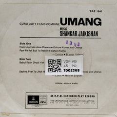 Shankar Jaikishan - Umang (45-RPM)