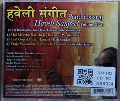 Pandit Jasraj - Haveli Sangeet Volume Two (CD)