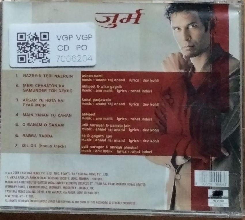 Anu Malik, Anand Raj Anand - Jurm (CD)