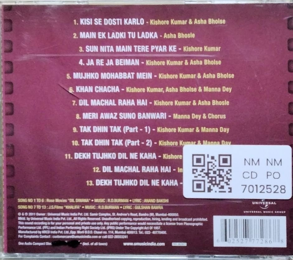 R.D. Burman - Dil Diwana / Khalifa (CD)