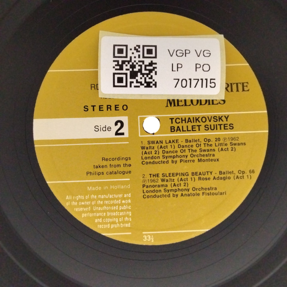 London Symphony Orchestra - Your 101 Favourite Melodies Volume 1: Tchaikovsky Ballet Suites (Vinyl)