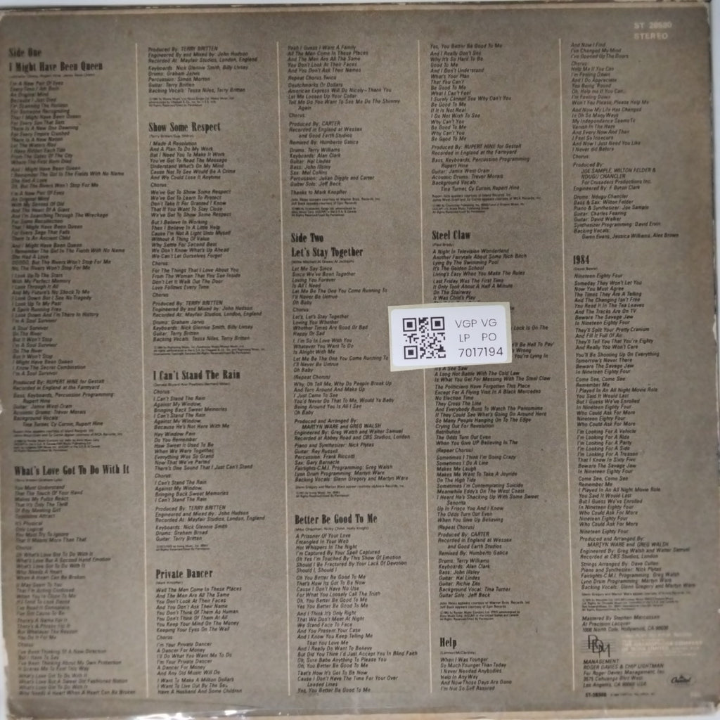 Tina Turner - Private Dancer (Vinyl)