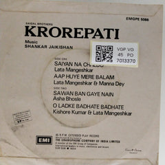 Shankar Jaikishan - Krorepati (45-RPM)