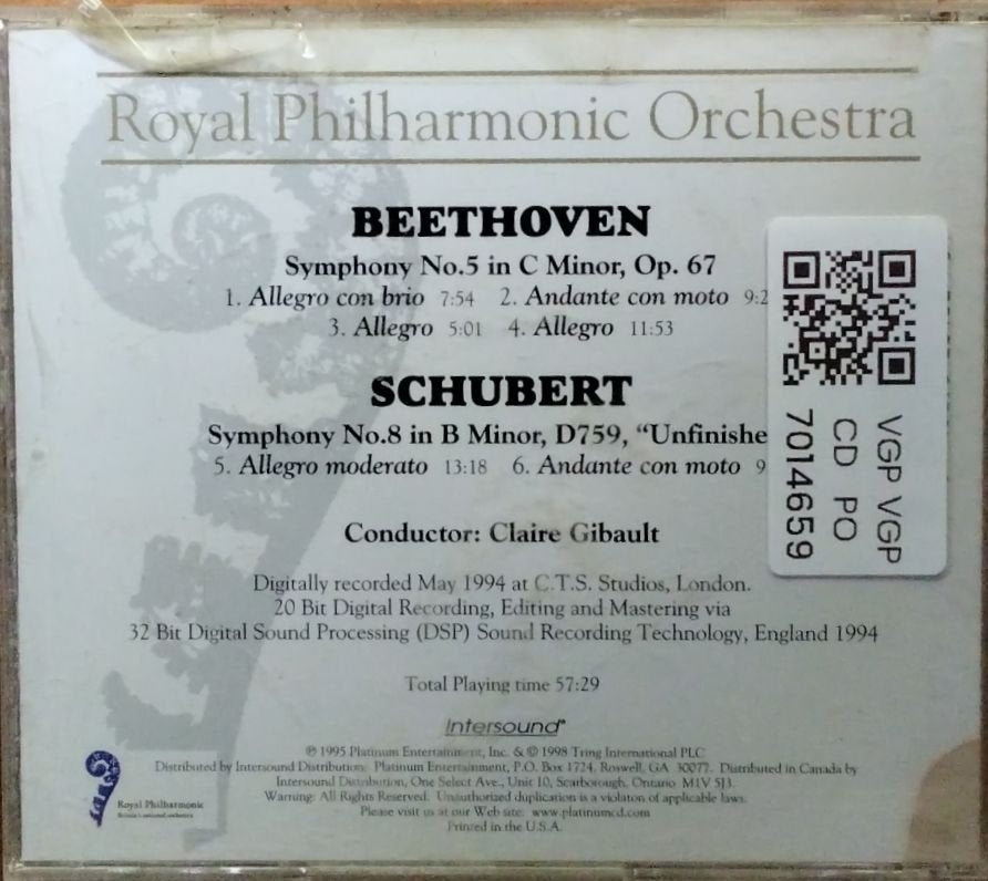 Royal Philharmonic Orchestra - Beethoven - Schubert (CD)