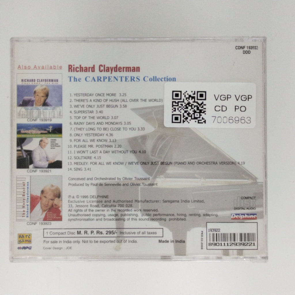 Richard Clayderman - The Carpenters Collection (CD)
