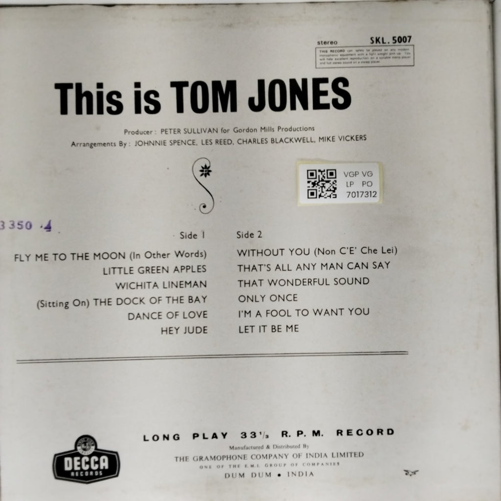 Tom Jones - This is Tom Jones (Vinyl)