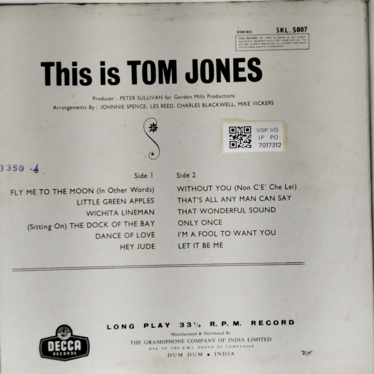 Tom Jones - This is Tom Jones (Vinyl)