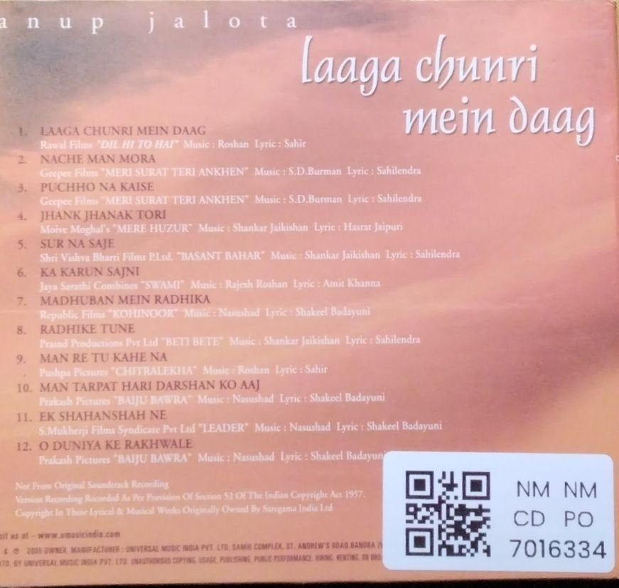 Anup Jalota - Laaga Chunri Mein Daag (CD)
