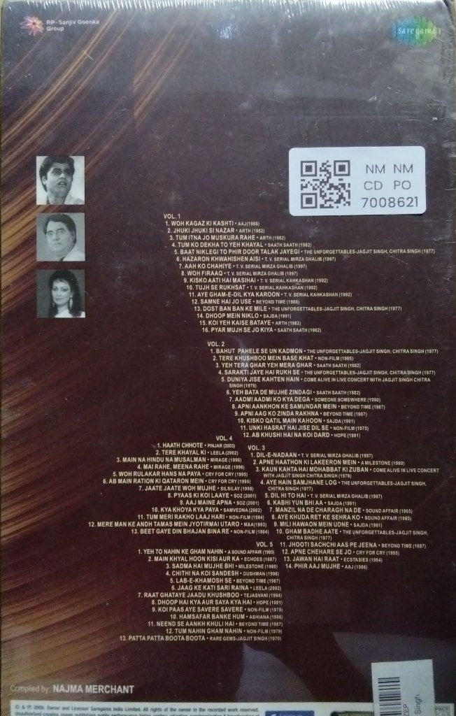 Jagjit Singh - Legends: Maestro Melodies in a Milestone Collection (CD) (5)