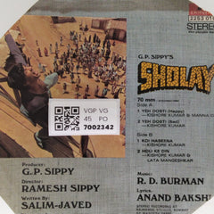 R. D. Burman - Sholay (45-RPM)