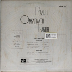 Pandit Omkarnath Thakur - Raga Todi Raga Malkauns (Vinyl)