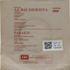 Roshan, Salil Chowdhury - Aji Bas Shukriya Parakh (45-RPM)