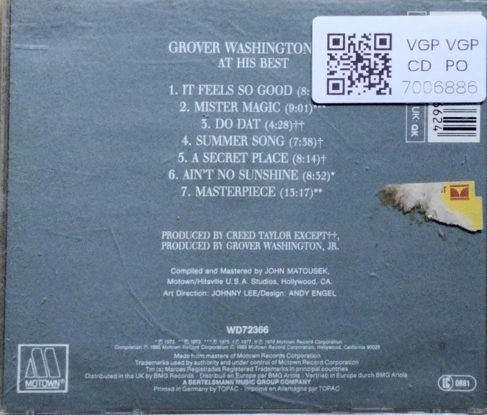 Grover Washington Jr. - At His Best (CD)