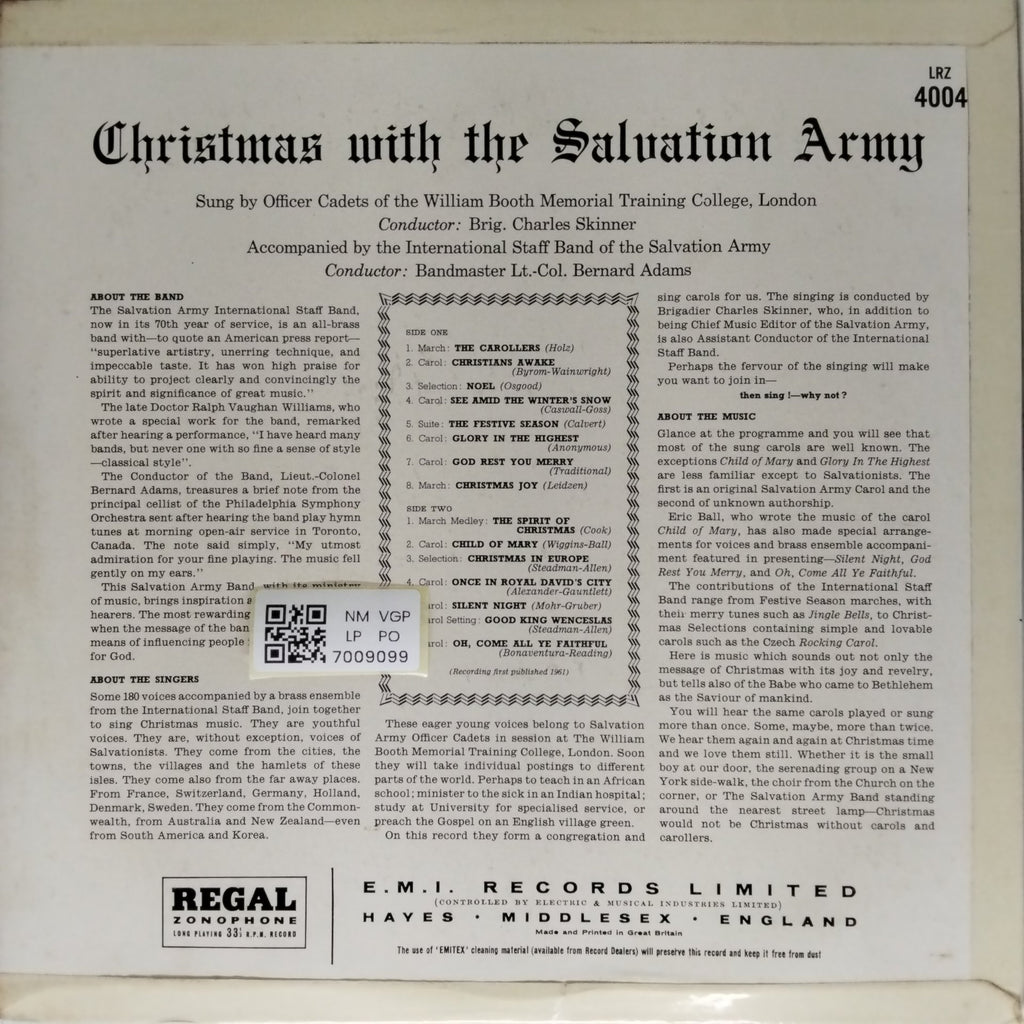 International Staff Band of the Salvation Army - Christmas with the Salvation Army (Vinyl)