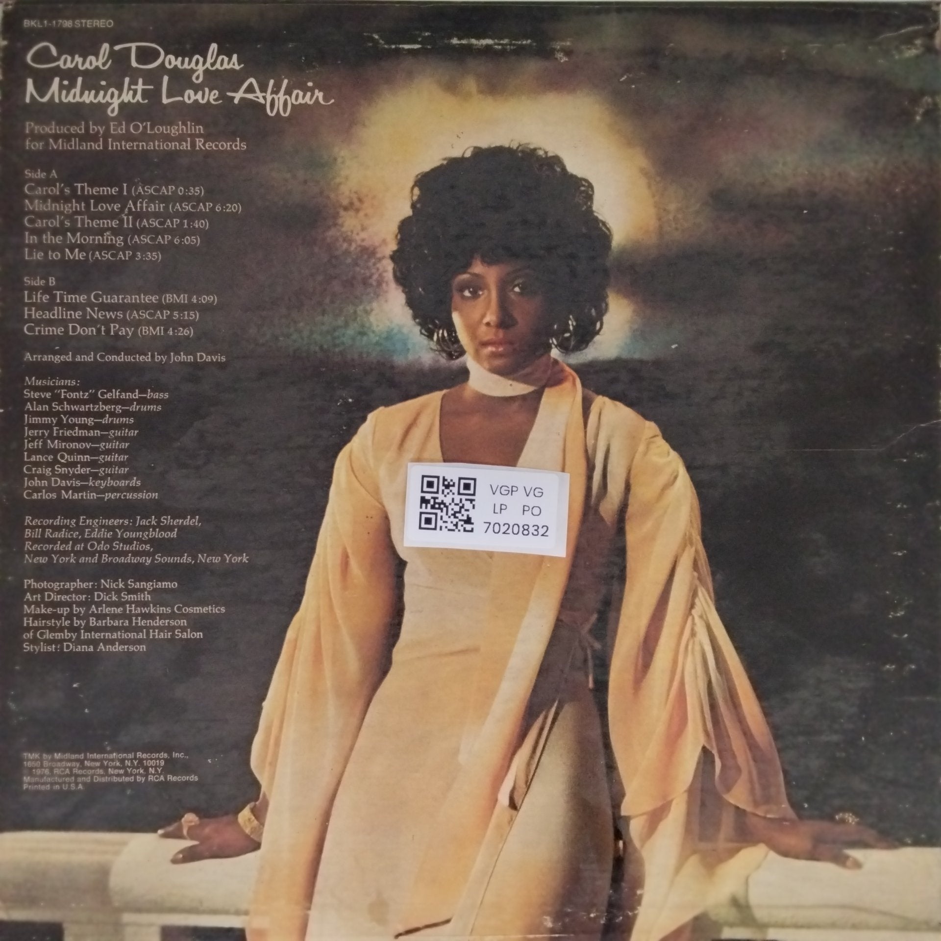 Carol Douglas - Midnight Love Affair (Vinyl)