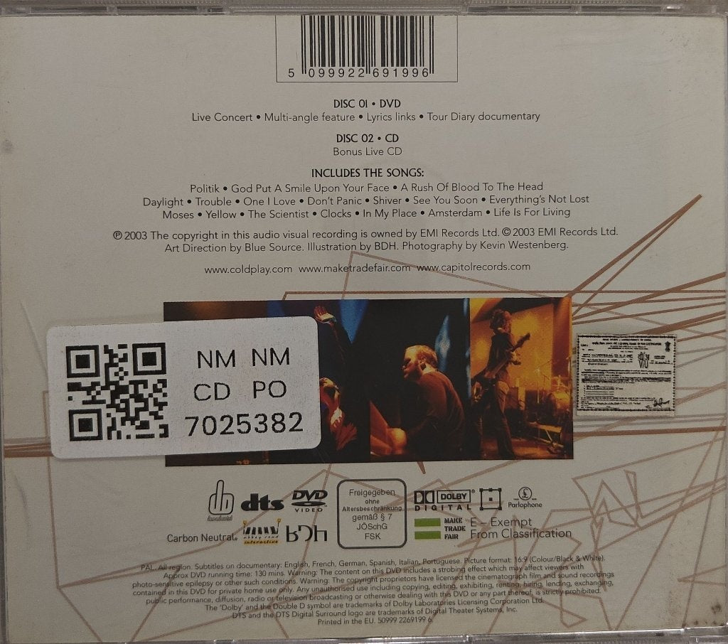 Coldplay - Live 2003 (CD) (2)