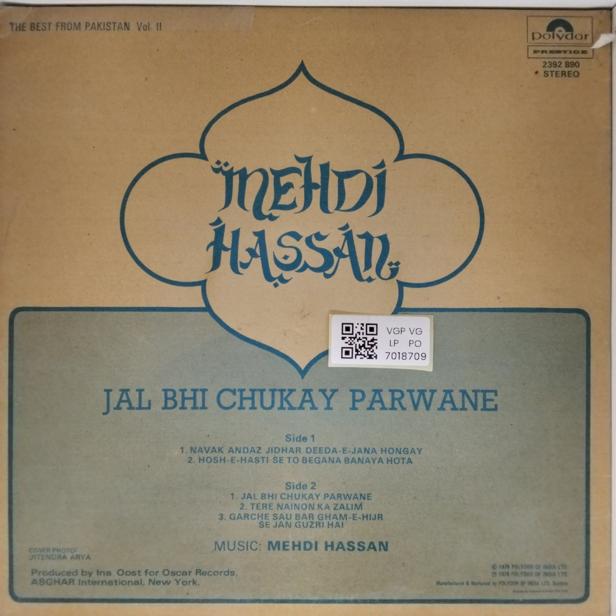 Mehdi Hassan - Jal Bhi Chukay Parwane (Vinyl)