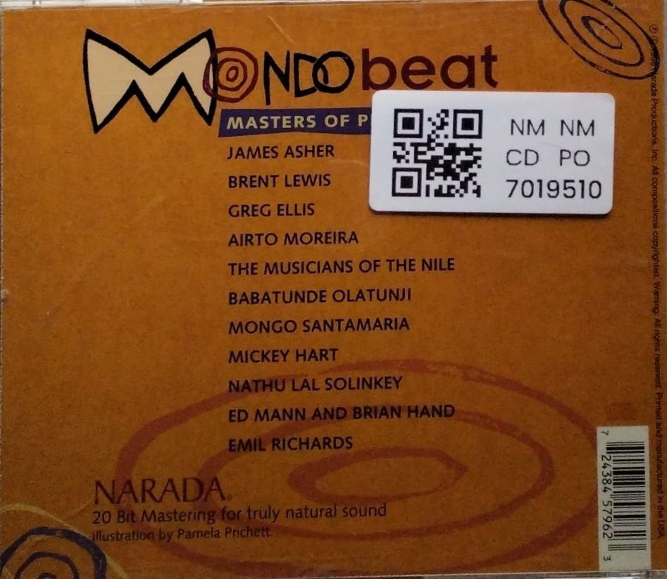 James Asher, Brent Lewis, Greg Ellis, Airto Moreira, The Musicians of the Nile, Babatunde Olatunji, Mongo Santamaria, Mickey Hart, Nathu Lal Solinkey, Ed Mann and Brian Hand, Emil Richards - Mondo Beat: Masters of Percussion (CD)
