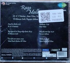 Pt. D. V. Paluskar, Amir Khan, Ustad Bade Ghulam Ali Khan, Pt. Bhimsen Joshi, Parveen Sultana, Ustad Amjad Ali Khan - Raga Malkauns (CD)
