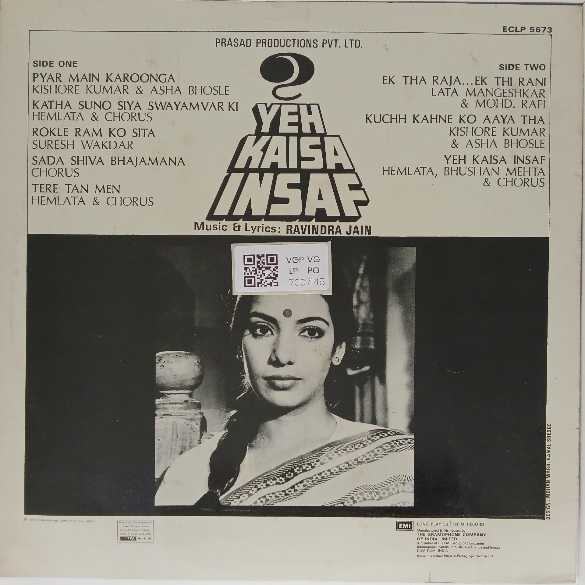 Ravindra Jain - Yeh Kaisa Insaf (Vinyl)
