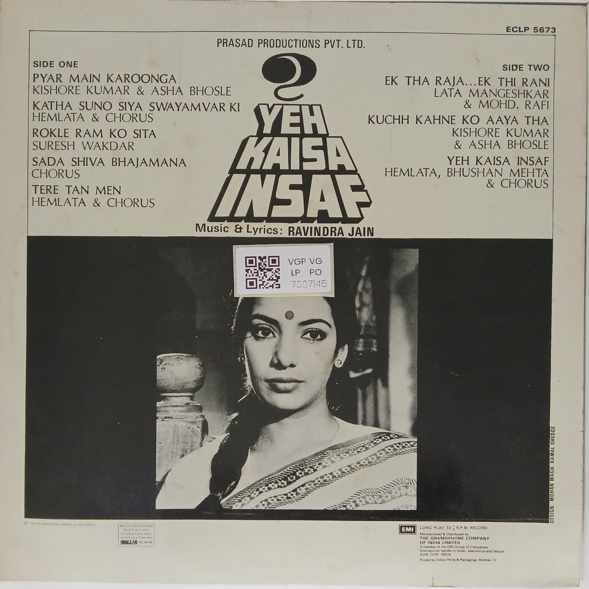 Ravindra Jain - Yeh Kaisa Insaf (Vinyl)