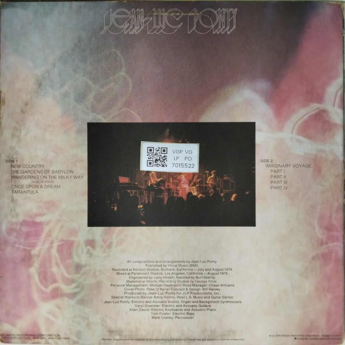 Jean-Luc Ponty - Imaginary Voyage (Vinyl)