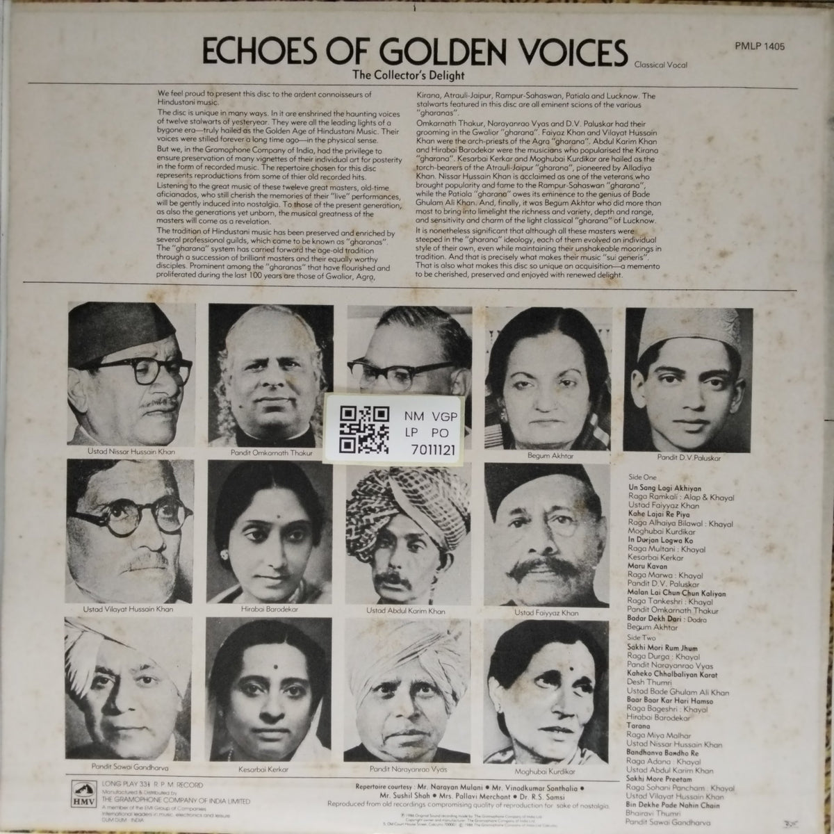 Various - Echoes of Golden Voices (Vinyl)