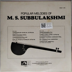 M.S. Subbulakshmi - Popular Melodies of M.S. Subbulakshmi (Vinyl)