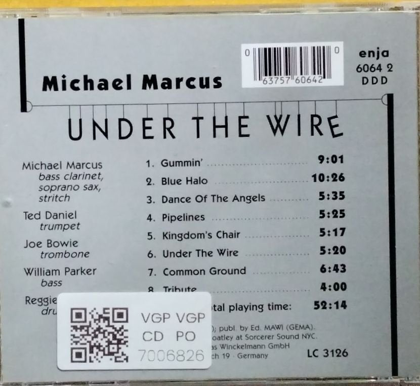 Michael Marcus - Under The Wire (CD)