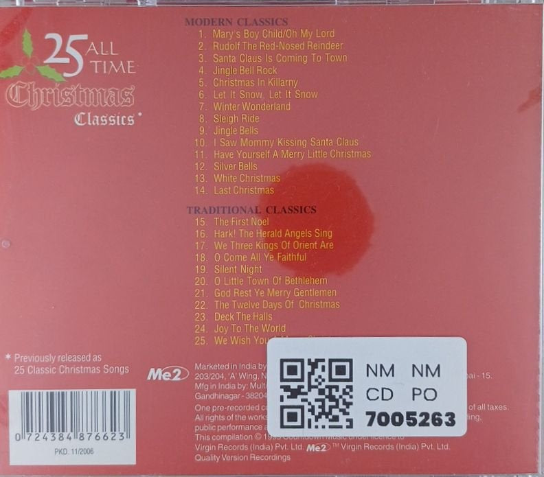 Various - 25 All Time Christmas Classics (CD)