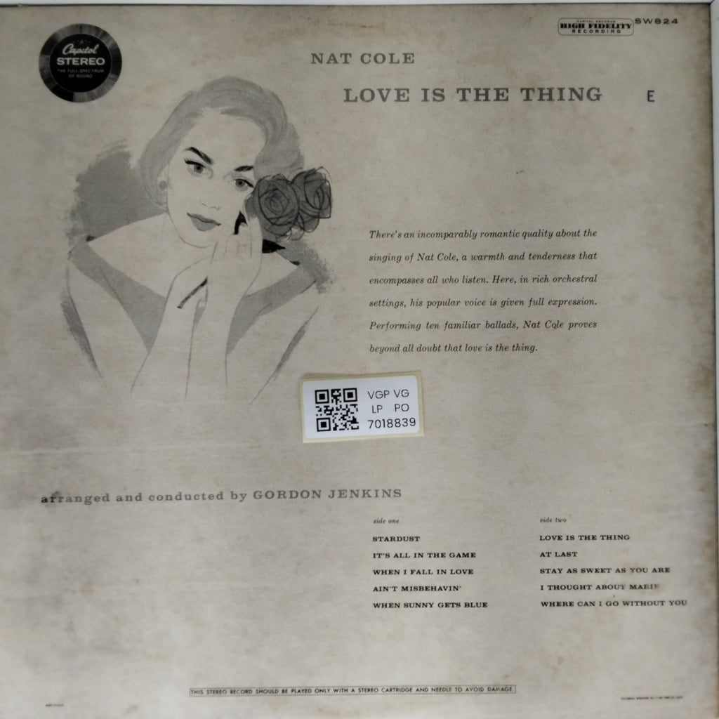 Nat "King" Cole - Love is the Thing (Vinyl)