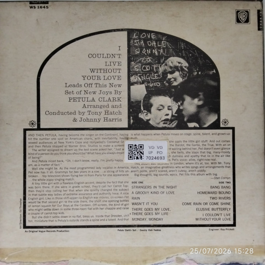 Petula Clark - I Couldn't Live Without Your Love (Vinyl)
