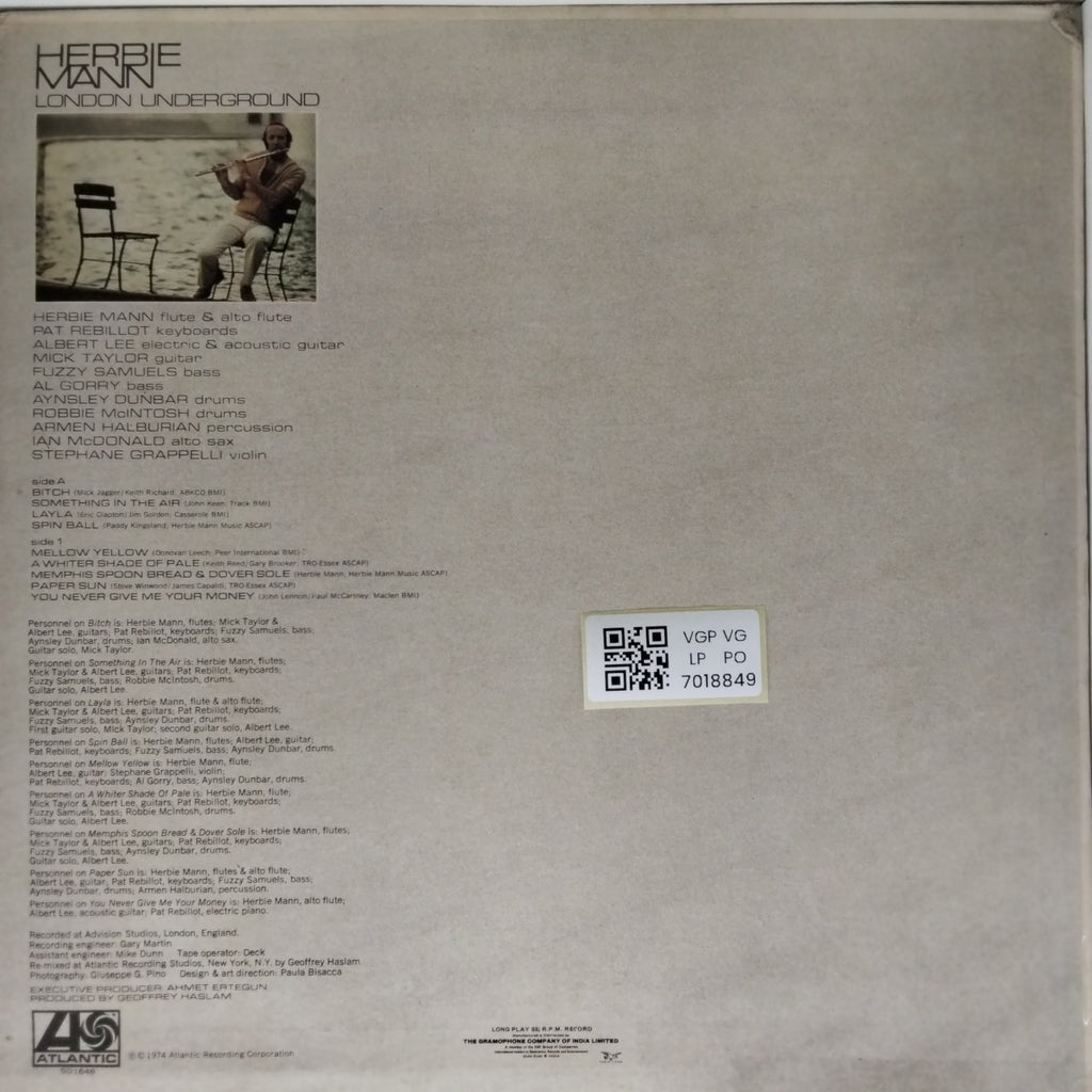Herbie Mann - London Underground (Vinyl)