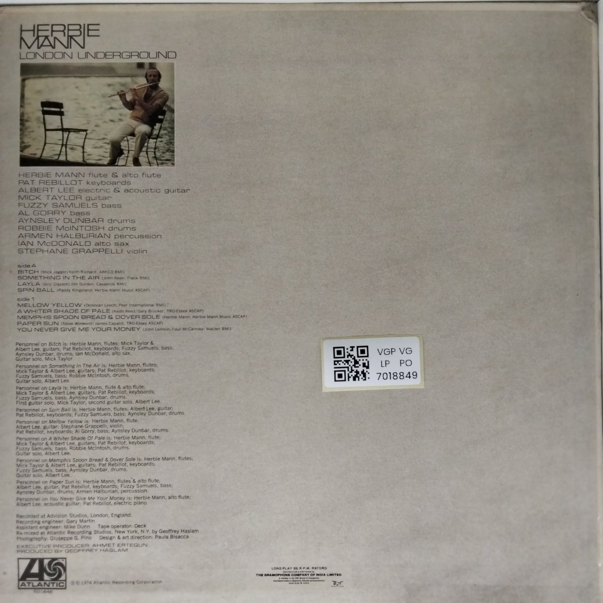 Herbie Mann - London Underground (Vinyl)