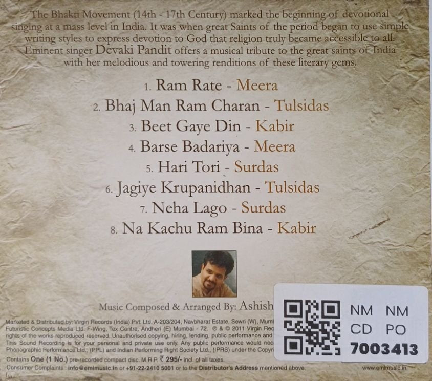 Devaki Pandit - Great Saints of India (CD)