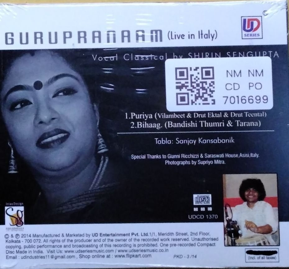Shirin Sengupta - Gurupranaam (CD)