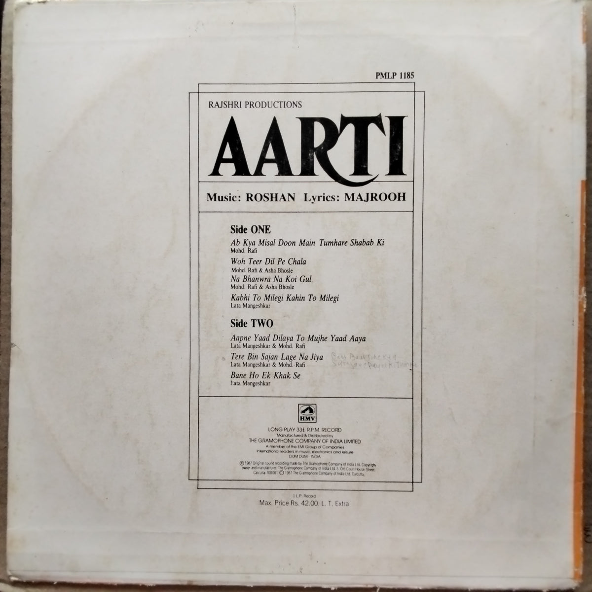 Roshan (2), Majrooh - Aarti (Vinyl)