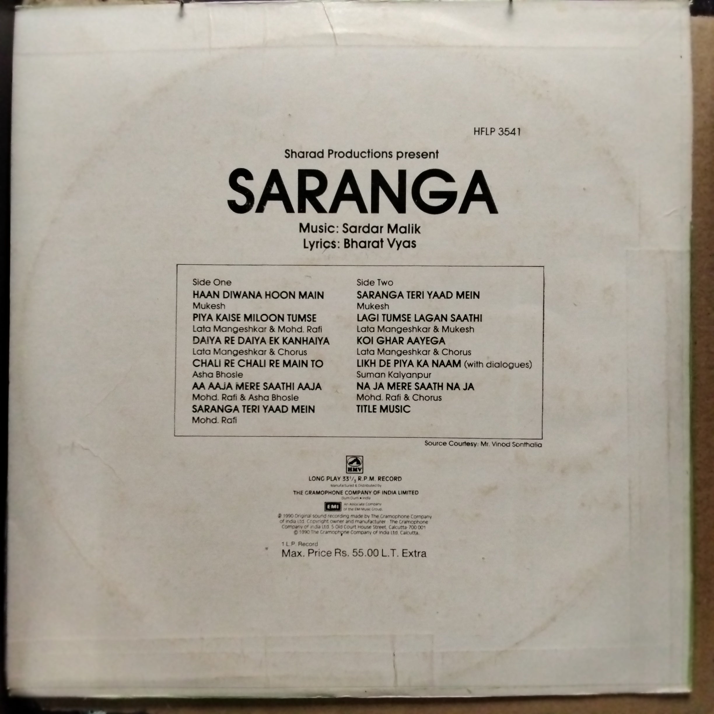 Sardar Mailk  - Saranga (Vinyl)